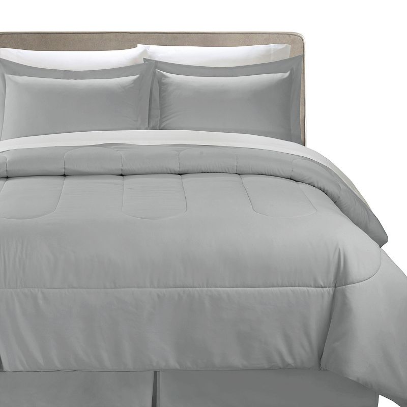 Swift Home Complete Comforter Set with Sheets and Bed Skirt