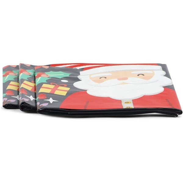 3Pcs Christmas Santa Claus Tablecloths