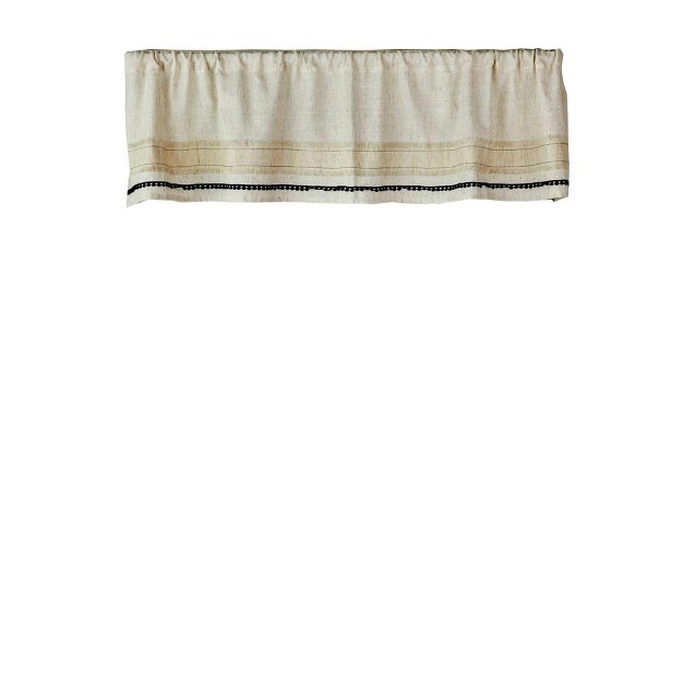 Rod Pocket Valance 56 quot X 13 quot Linen By Skl Home