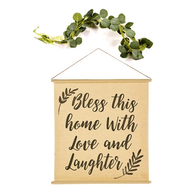 The Lakeside Collection Farmhouse Paper Scroll Wall Hangings