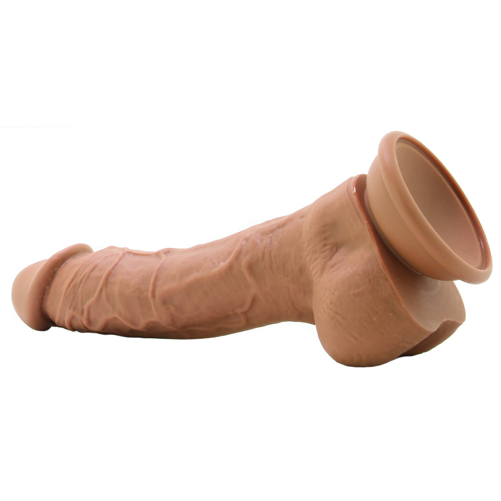 Colours Pleasures 8 Inch Dildo in Brown