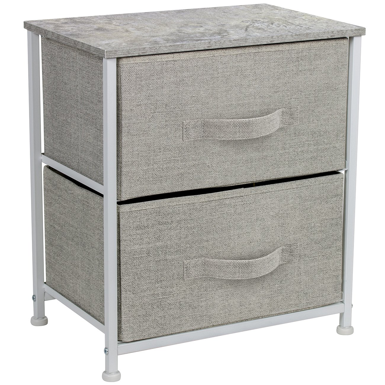 Sorbus Nightstand with 2 Drawers - Bedside Furniture and Accent End Table Chest