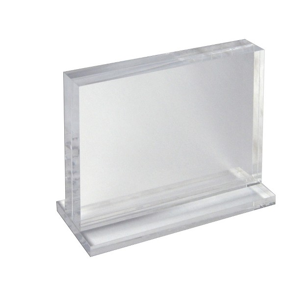 Azar Displays The Imperial Collection Acrylic Block Frame On Acrylic Base Horizontal 11 quot w X 8 5 quot h