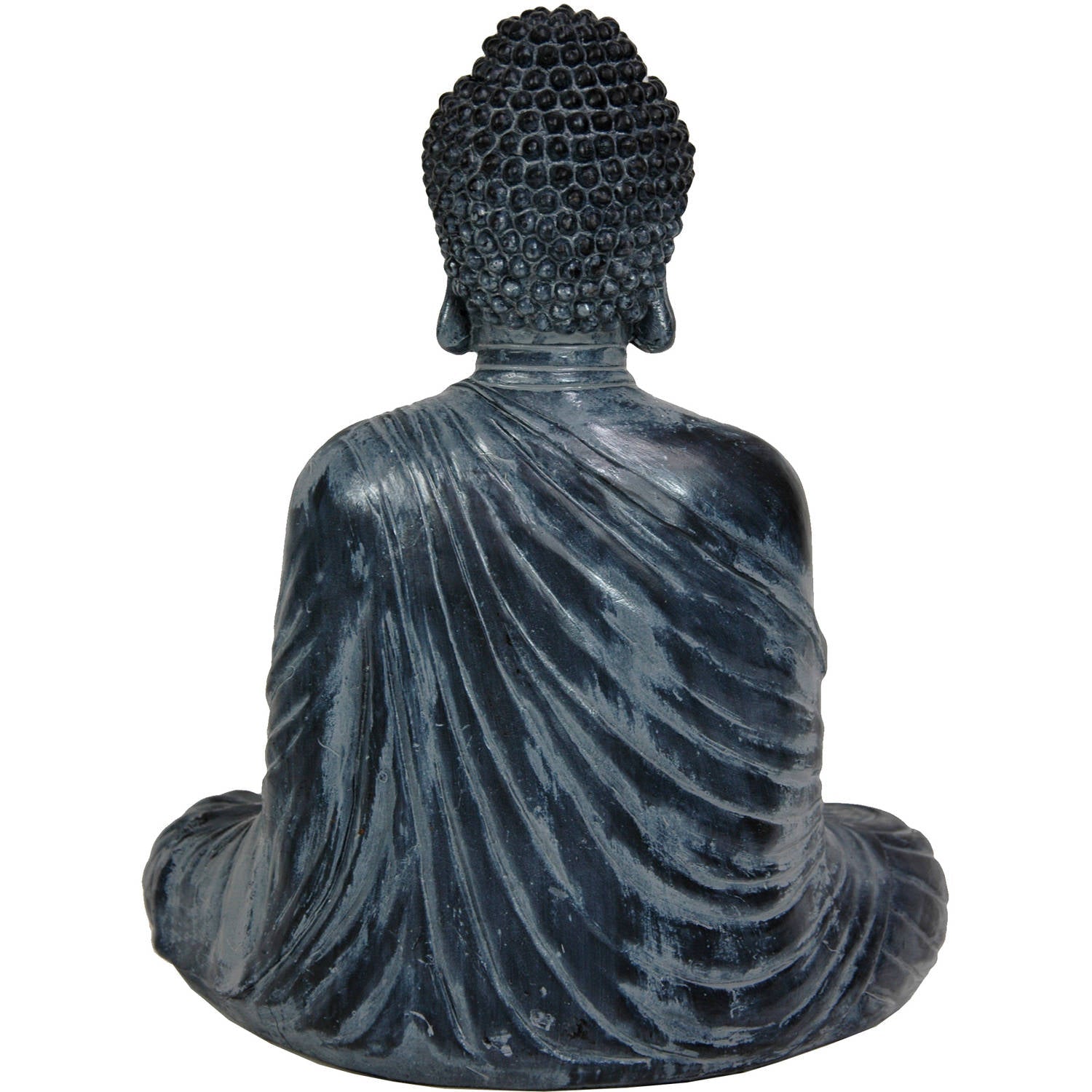 Oriental Furniture 12" Japanese Sitting Buddha Statue, Figurine, decorative item, end table piece