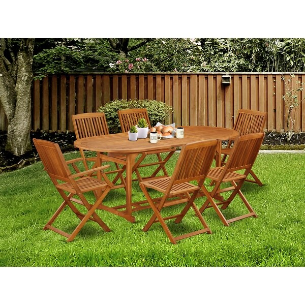 East West Furniture Patio Table Set