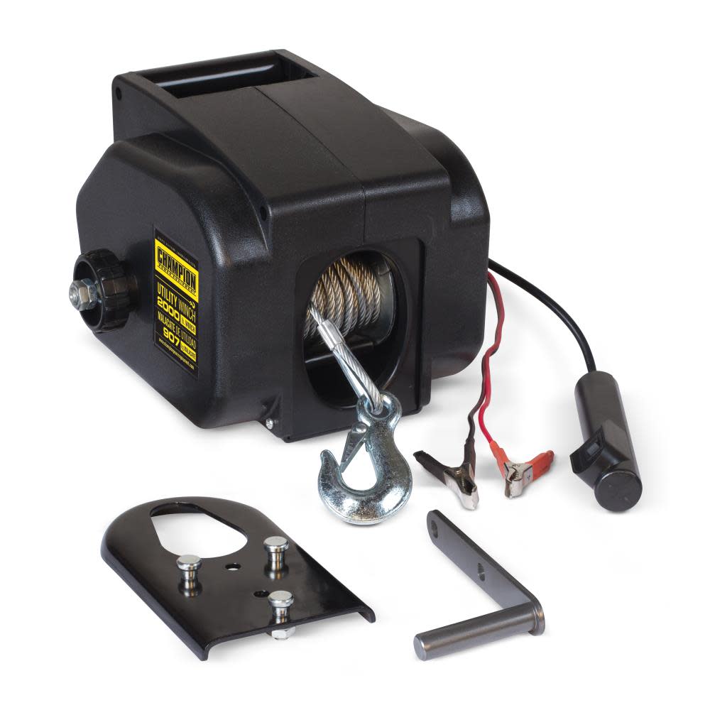 Champion 2000-Lb Marine/Trailer Utility Winch Kit ;