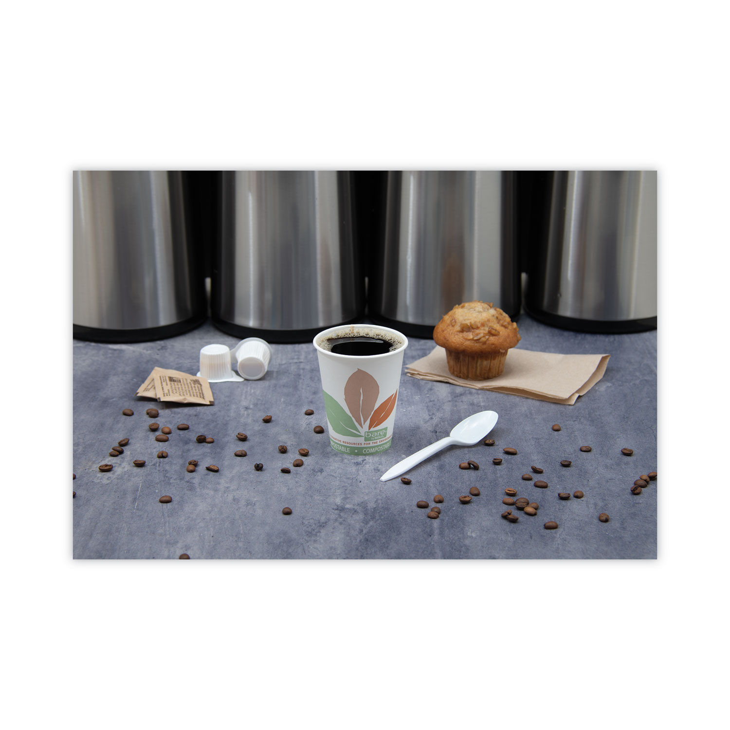 Bare Eco-Forward PLA Paper Hot Cups by SOLOandreg; SCC378PLABB
