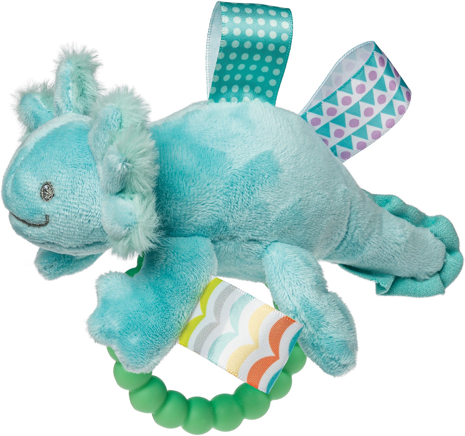 Taggies Fizzy Axolotl Teether Rattle Aqua