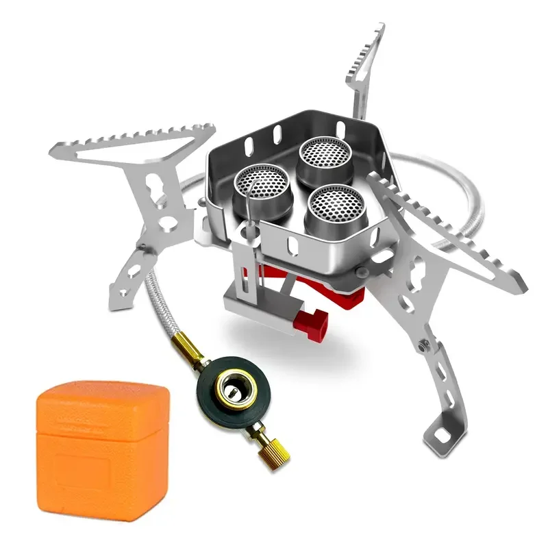 Windproof Gas Burner Stove Portable Gas Stove Outdoor Folding Outdoor Camping Stove Camping Kitchen