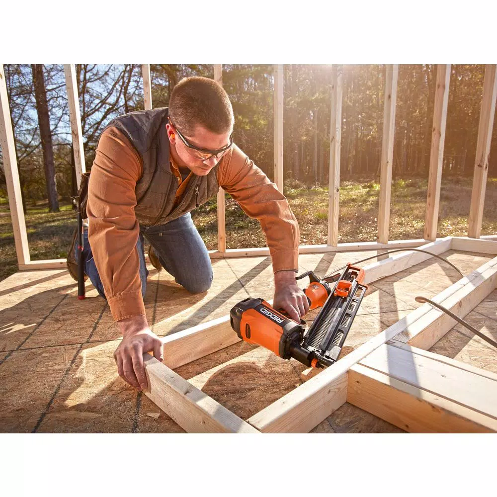 RIDGID 21° 3-1/2 in. Round-Head Framing Nailer and 15° 1-3/4 in. Coil Roofing Nailer and#8211; XDC Depot