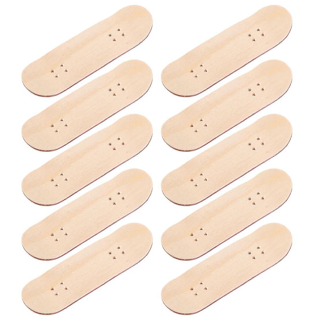 10 Pcs New Replacement Wooden Board Finger Skateboard Parts For Finger Skateboards