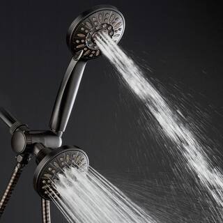 AquaDance 48-spray 4 in. Dual Shower Head and Handheld Shower Head with Body spray in Oil Rubbed Bronze 9923