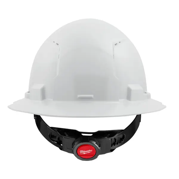 Milwaukee BOLT White Full Brim Type 1， Class C Vented Hard Hat