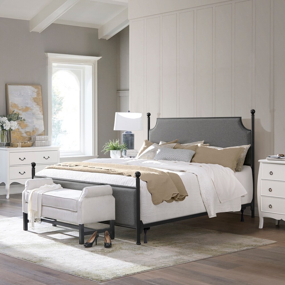 Hillsdale Furniture McArthur Metal and Upholstered Bed