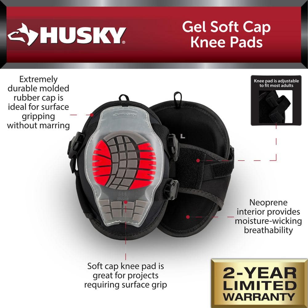 Husky Gel Soft Cap Knee Pad (1-pair) HD00148