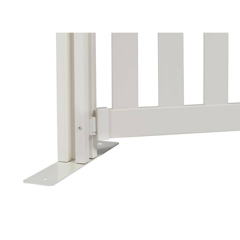 Zippity Outdoor Products 65.5 in. x 38 in. Davidson Hinged White Vinyl Portable Event Spaced Picket Fence Kit ZP19062