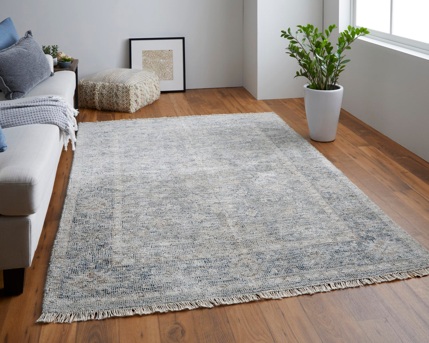 Ramey Tan and Gray Rug by BD Fine