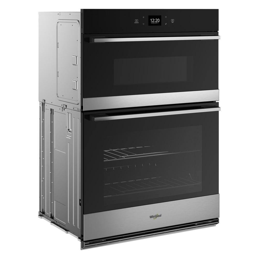 Whirlpool 30 in. Electric Wall Oven  Microwave Combo in. Fingerprint Resistant Stainless Steel with Convection and Air Fry WOEC5930LZ