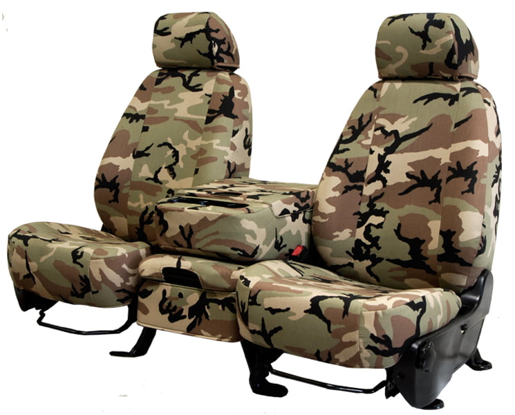 2007-2014 Chevy / GMC Avalanche | Silverado | Suburban | Tahoe | Sierra|Yukon 1500-3500 Front Row 40/20/40 Split Bench Retro Insert and Trim Camouflage Custom Seat Cover