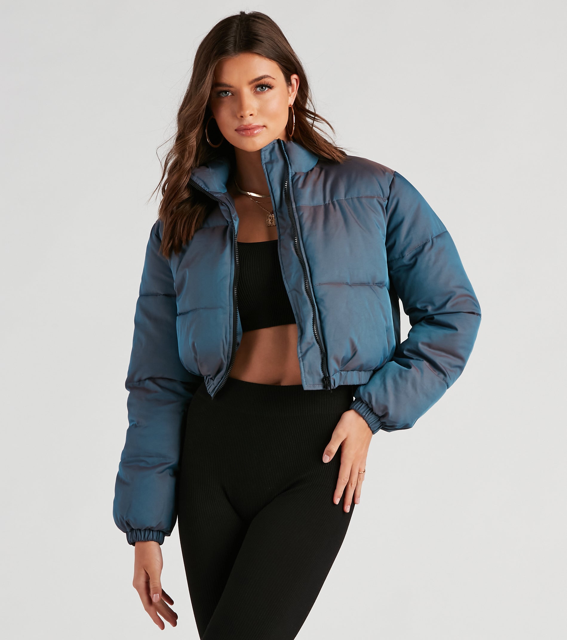 Chill In The Air Zip Puffer Jacket