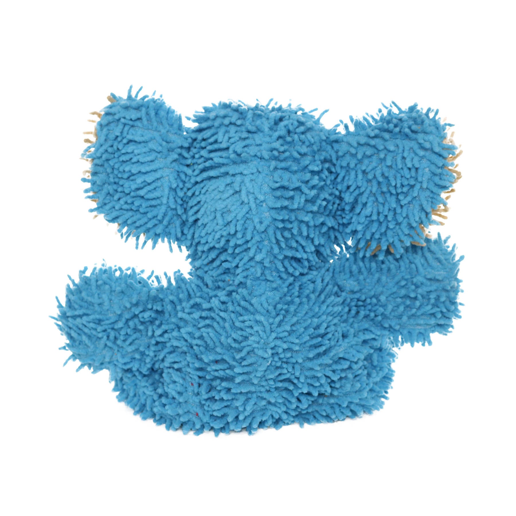 Mighty Microfiber Ball Elephant Dog Toy， Made with Squeaker Balls， Minimal Stuffing， Blue