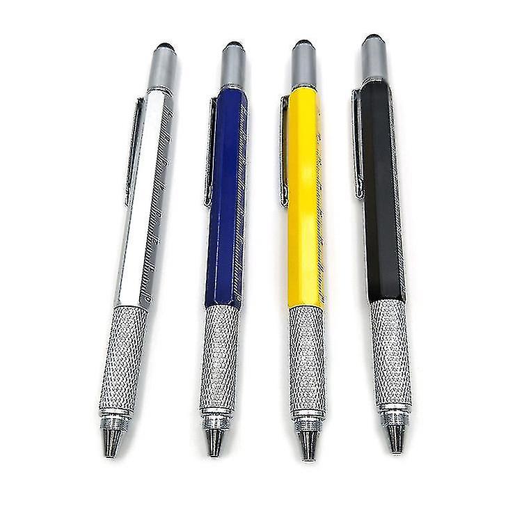 Naiwang Retractable Ballpoint Pen， Less Steel El Hexagonal -funct Metal Ballpoint Pen Screwdriver Tool Pen S