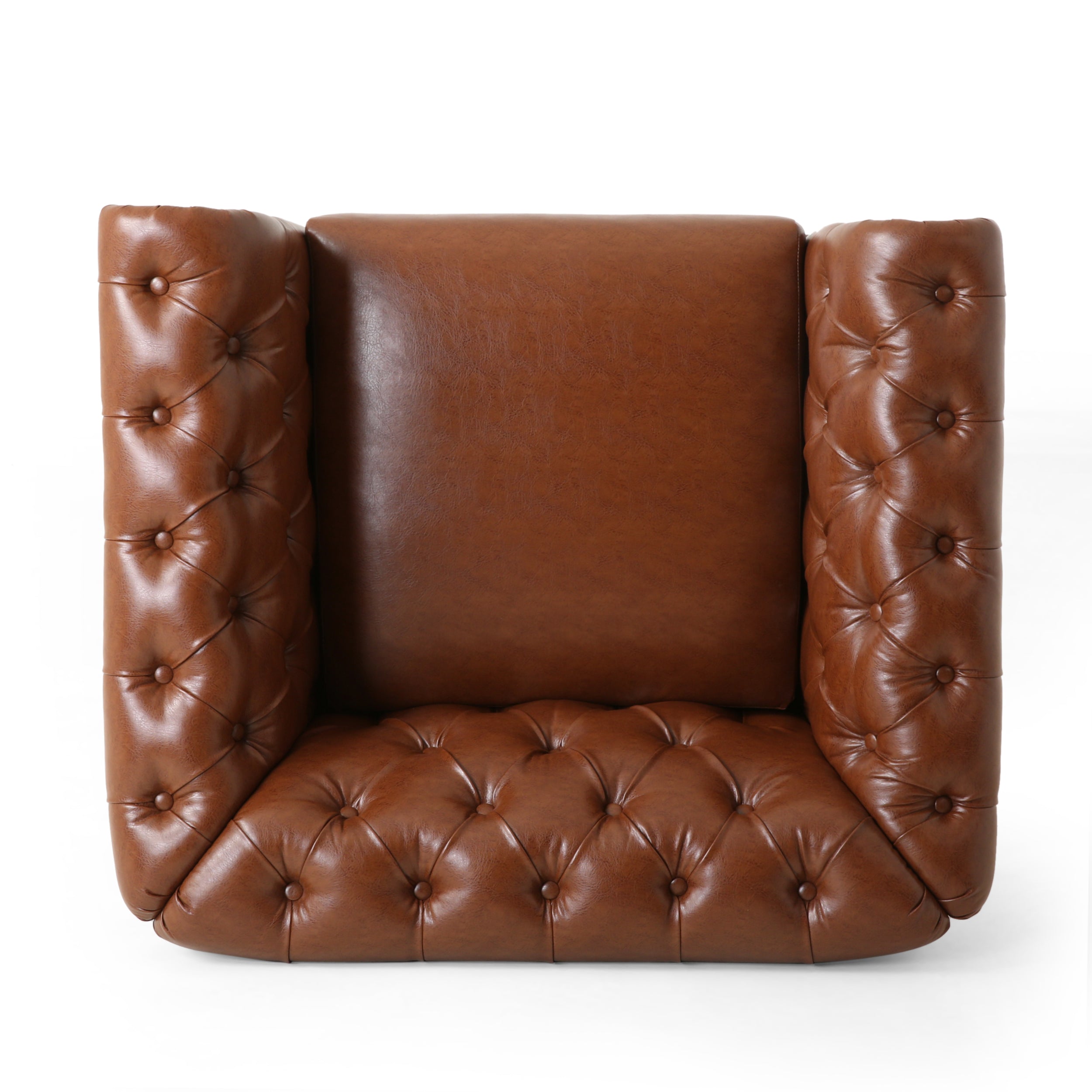 Batavia Chesterfield Tufted Club Chair with Nailhead Trim