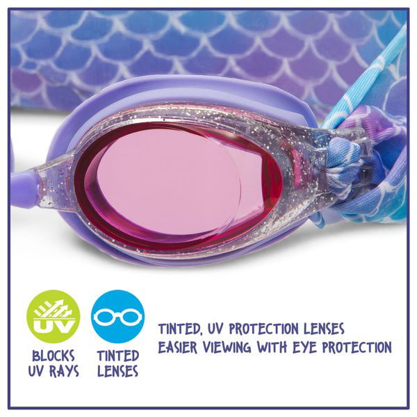 Eye Pop Purple and Blue Swimming Sport Goggles