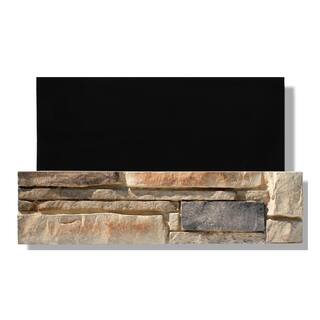 Silvermine Stone 6 in. x 24 in. Stone Veneer Ledgestone Flat Panel Dakota Sunset (Box of 8) DS-BL-XX-FL