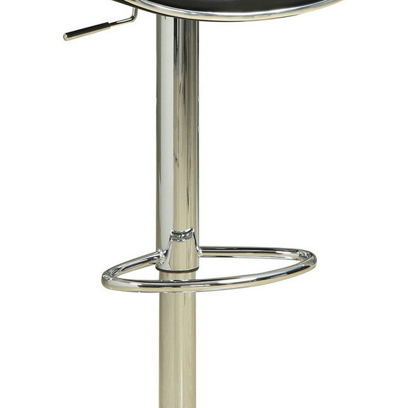 Benzara BM69369 Swivel Adjustable Bar Stool  Black...