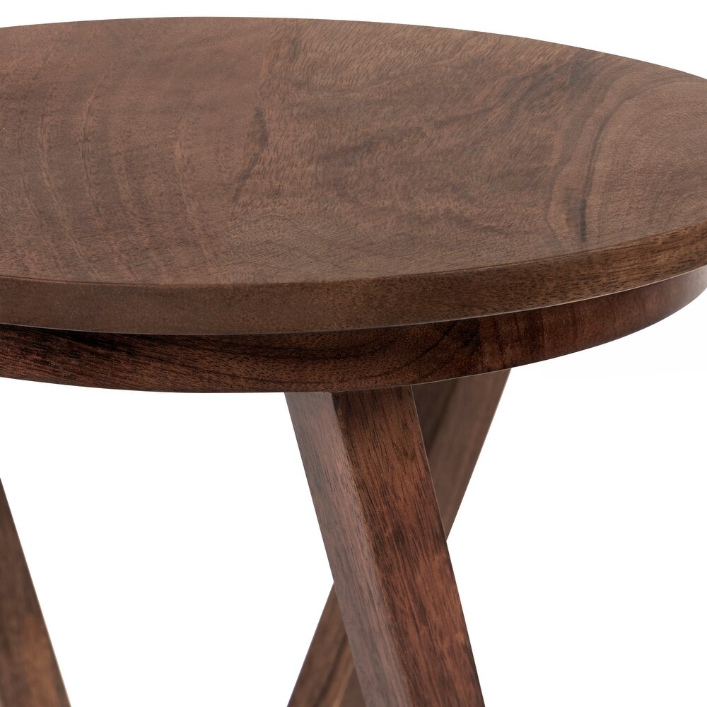 Kate and Laurel Aja Modern Wood Accent Table