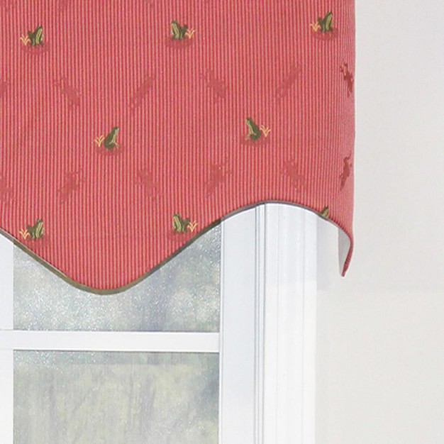 Rod Pocket Valance 50 quot X 17 quot Red By Rlf Home