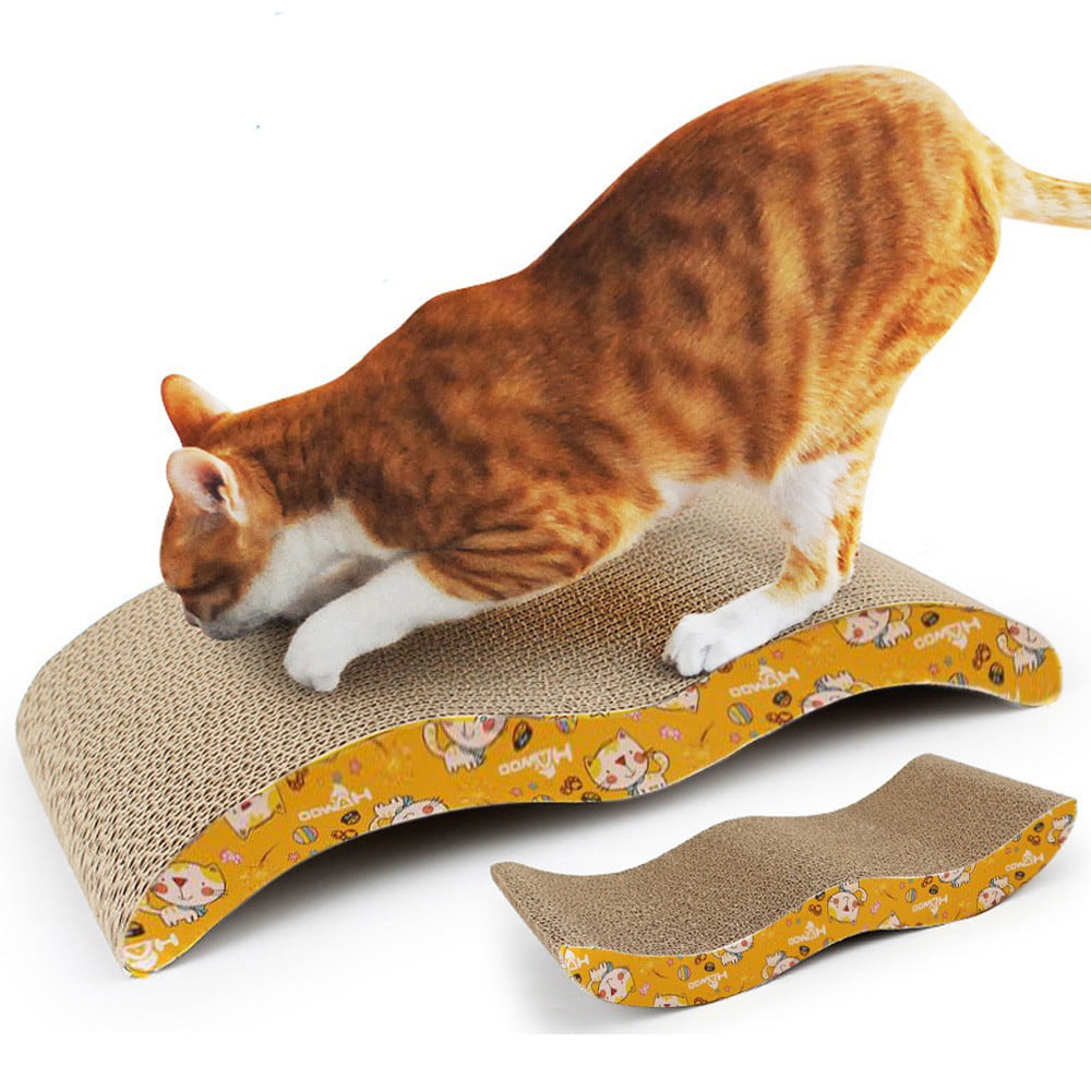 Pet Cat Scratching Pad Pet Corrugated Cardboard Catnip Cardboard Scratcher A Pet Supplies Wearing Accessories Toy Beds