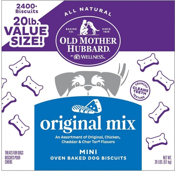 Old Mother Hubbard by Wellness Classic Original Mix Natural Mini Oven-Baked Biscuits Dog Treats