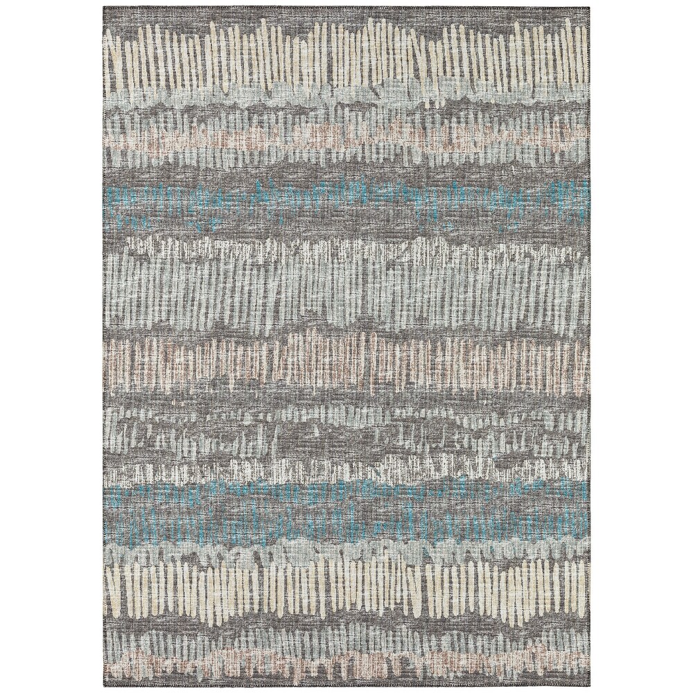 Indoor/Outdoor Rylee Sketches Washable Rug New.