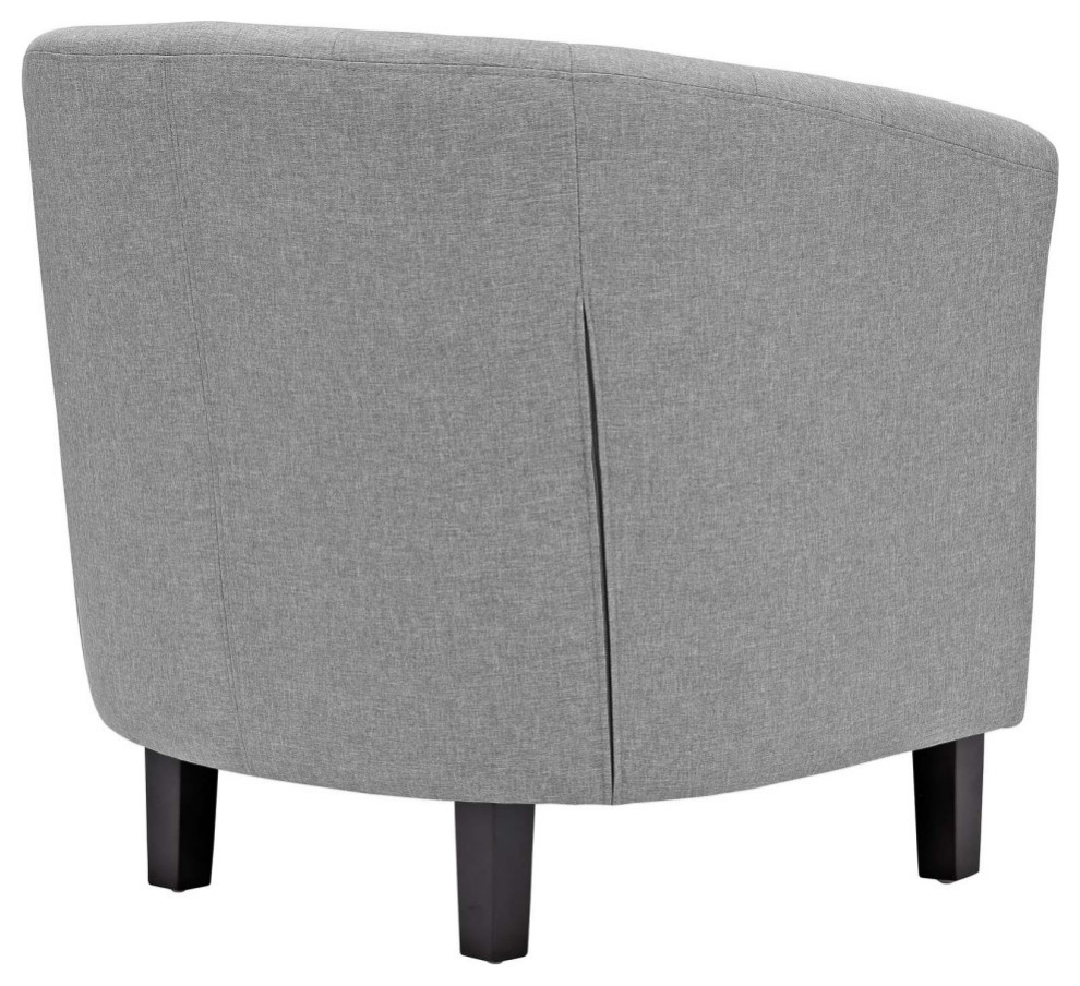 Zoey Light Gray Upholstered Fabric Armchair   Transitional   Armchairs And Accent Chairs   by V.S.D Furniture  Houzz