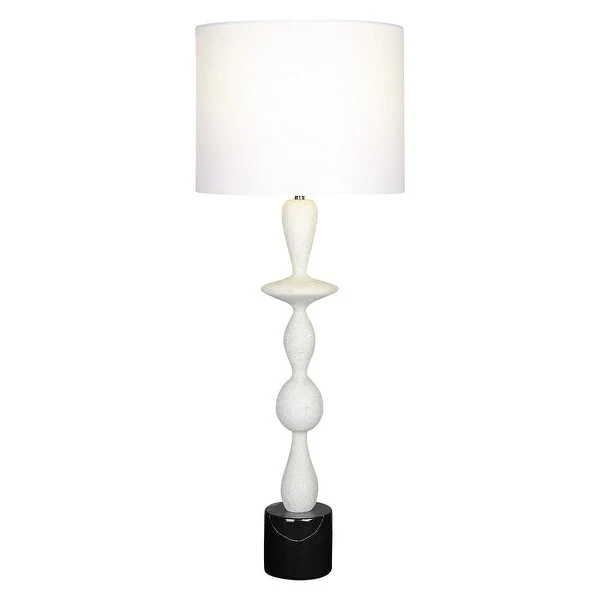 Uttermost Inverse White Marble Table Lamp