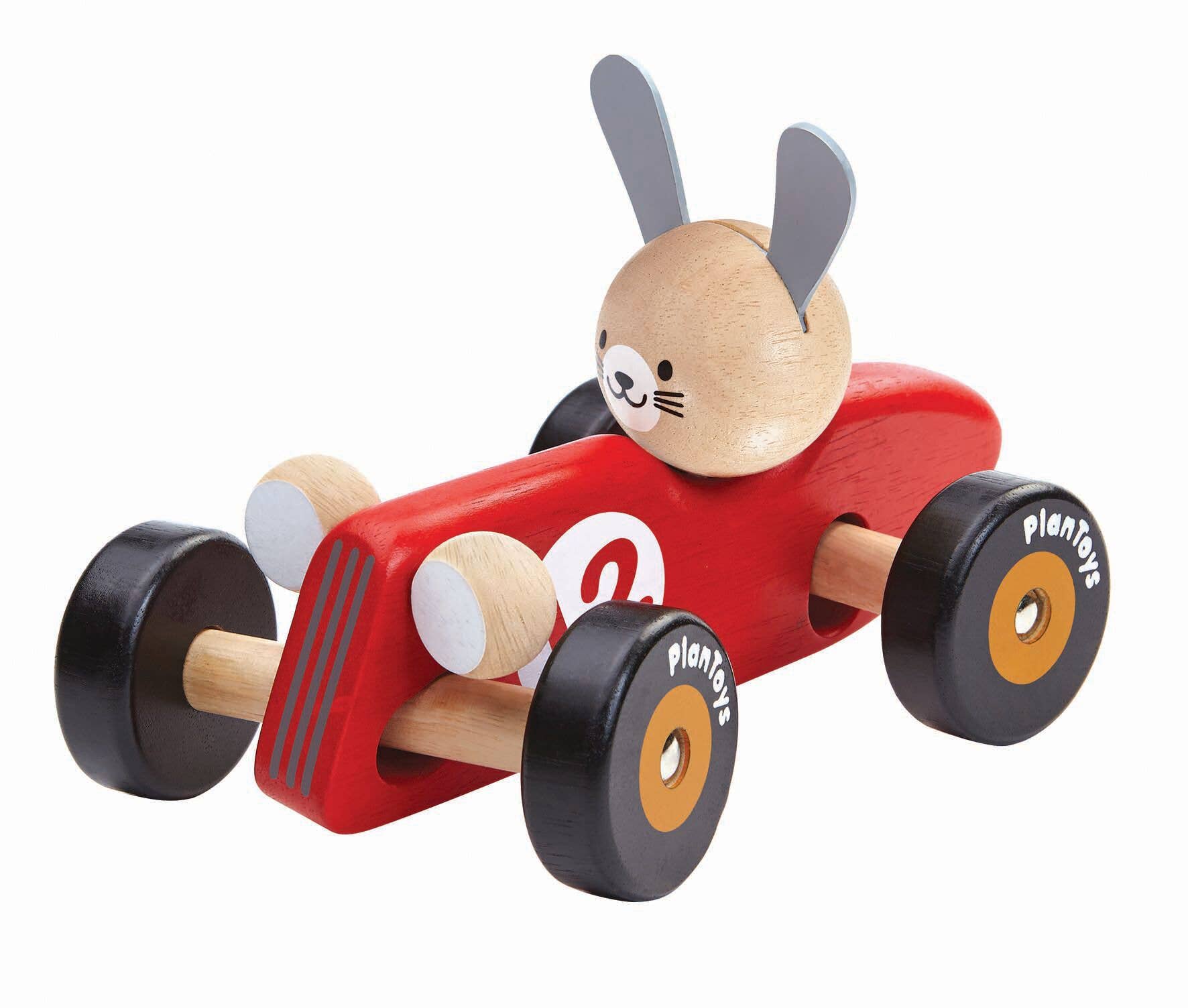 Wooden Rabbit Racing Car