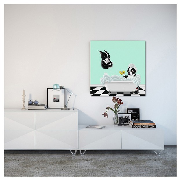 Bath Time By Brian Rubenacker Unframed Wall Canvas Icanvas