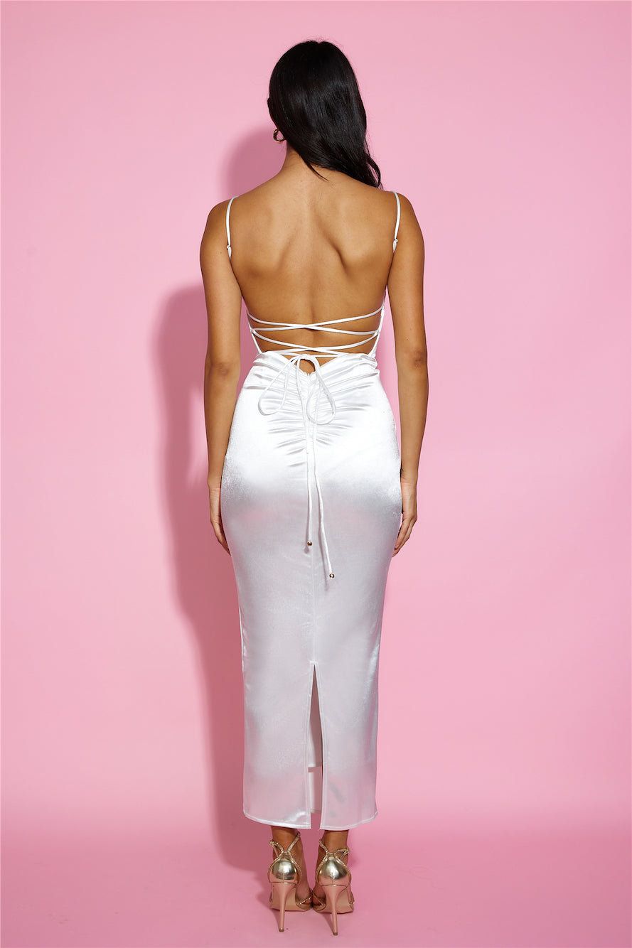 Obsessing Me Maxi Dress White