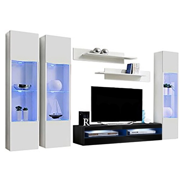 Fly CD3 35TV Wall Mounted Floating Modern Entertainment Center