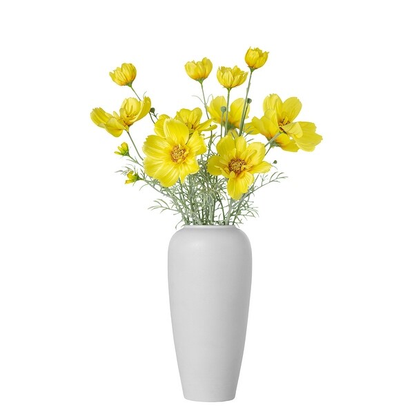 Yellow Silk Decorative Artificial Cosmos Faux Flowers