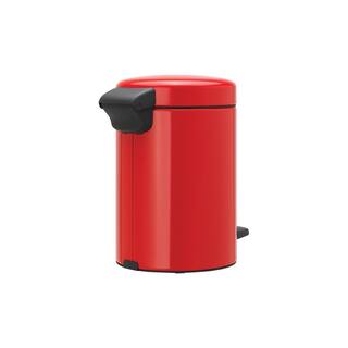 Brabantia NewIcon 0.8 Gal. Passion Red Steel Step-On Trash Can 112140