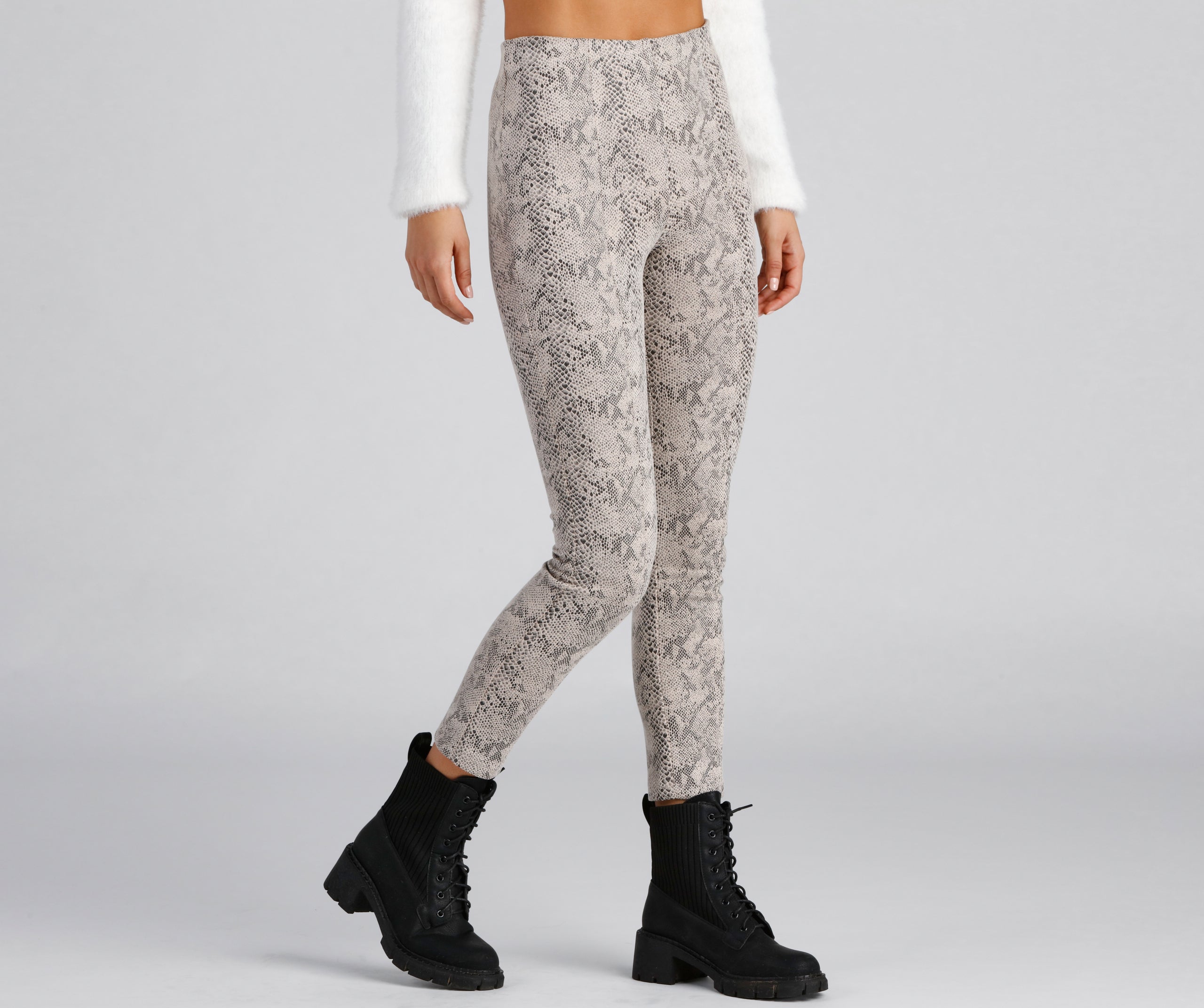 Major Sass Snake Print Skinny Pants