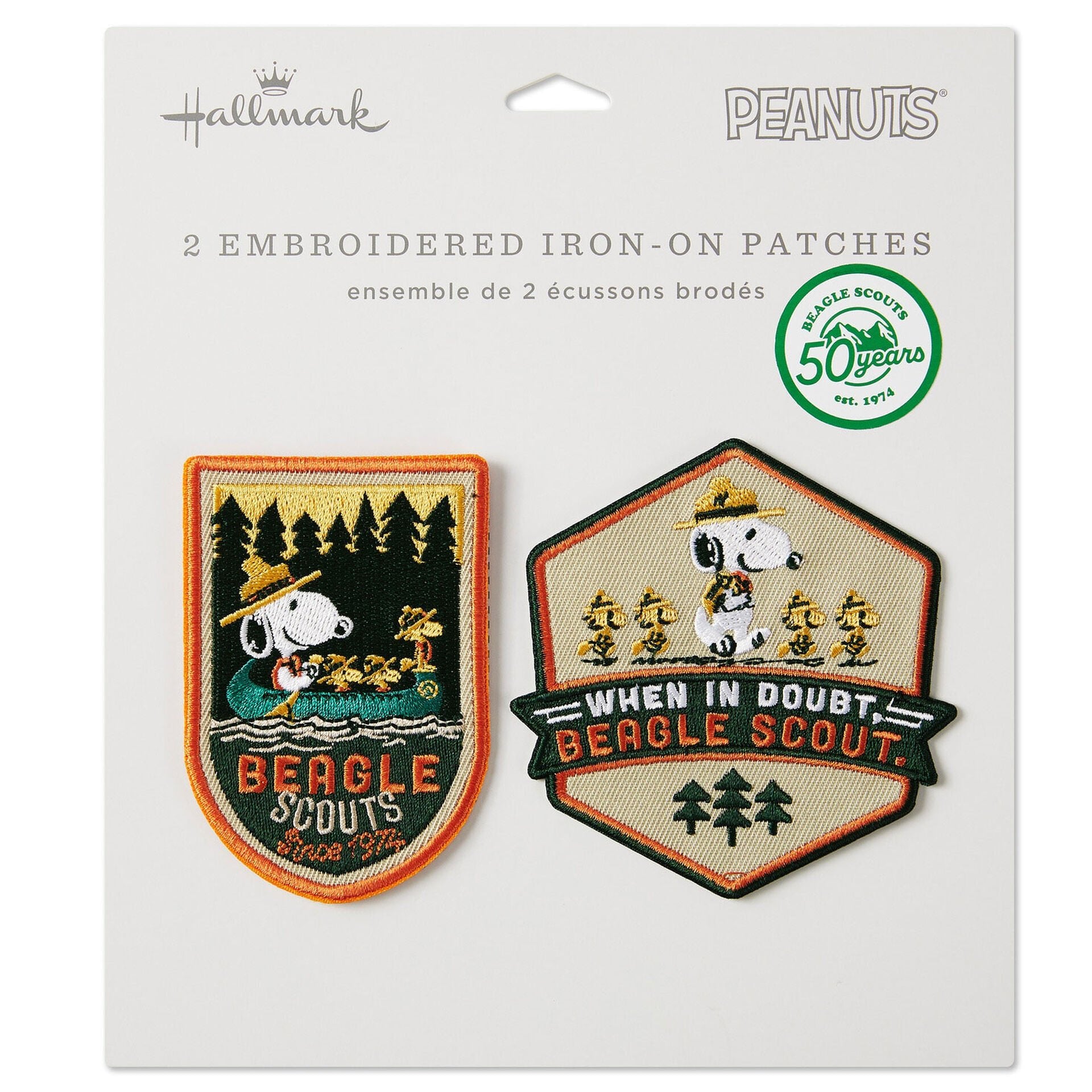 Hallmark  Peanuts® Beagle Scouts Patches, Set of 2