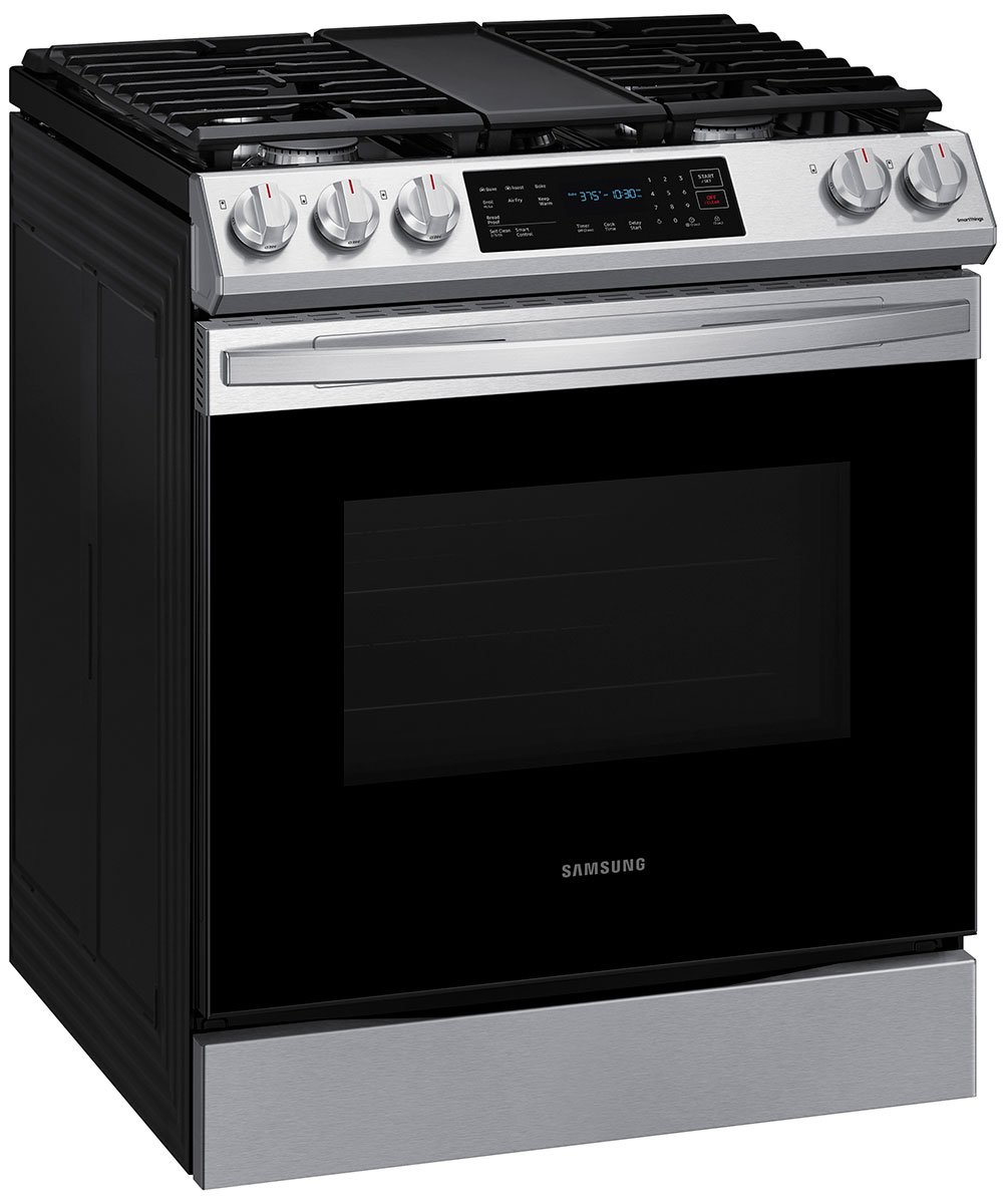  ADA 6 Cu. Ft. Fingerprint Resistant Stainless Steel Smart Slide-In Gas Range With Air Fry and Convection