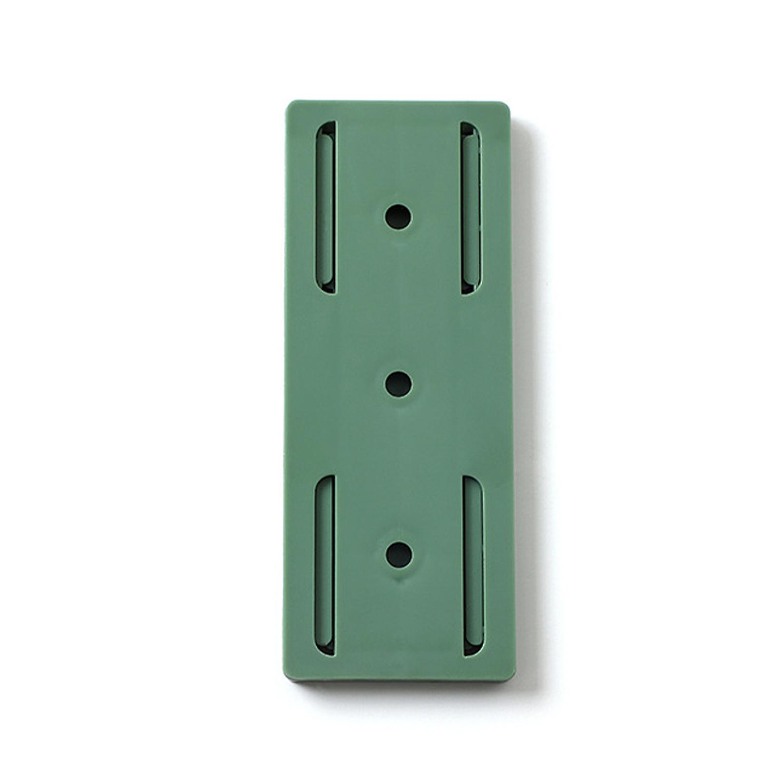 Green Power Strip Fixator Wall Mounted Self Adhesive Power Strip Holder Surge Protector Fixator Socket Cable Fixer Holder For Kitchen Home Office