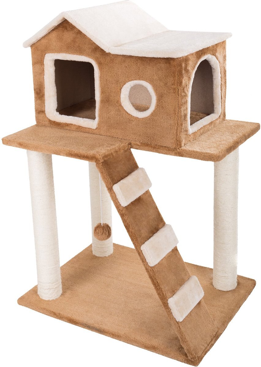 Pet Adobe 3-Tier 34.5-in Sisal Cat Tree