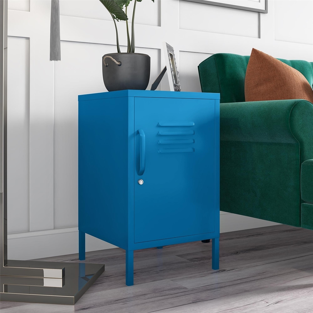 The Novogratz Cache Metal Locker End Table