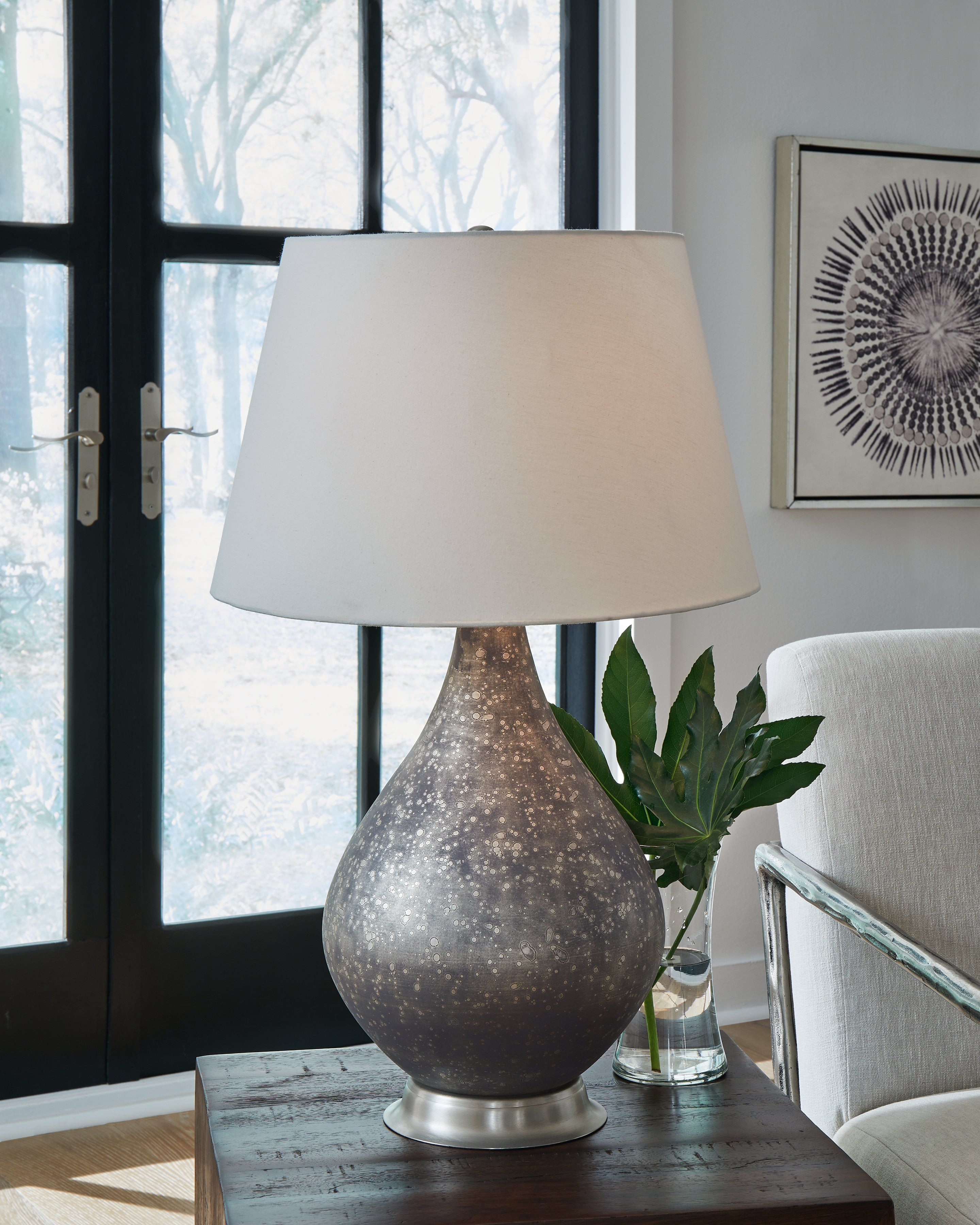 (Online Special Price) Bluacy Antique Gray Table Lamp